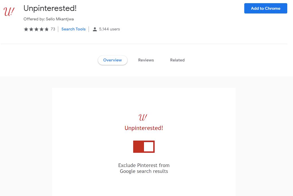 Remove Pinterest from your search results with Unpinterested Eduk8me