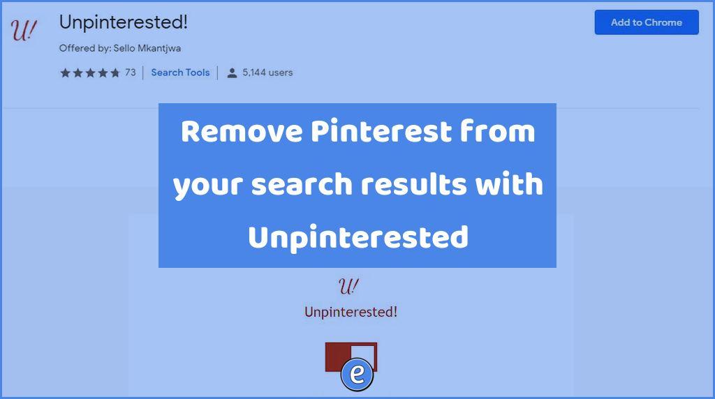 Remove Pinterest from your search results with Unpinterested
