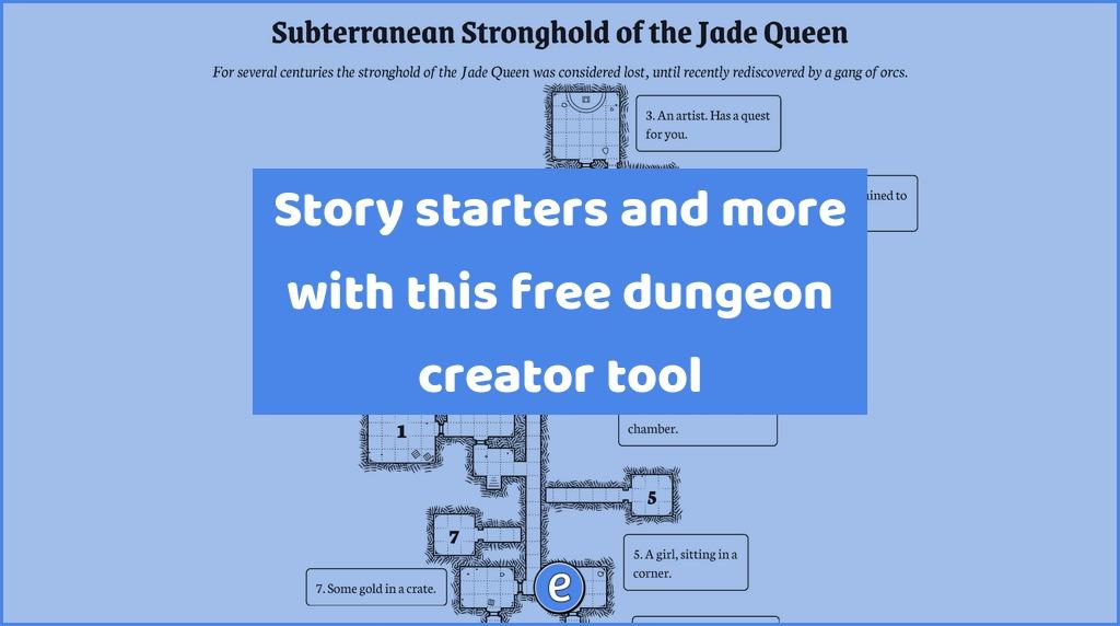 Story starters and more with this free dungeon creator tool