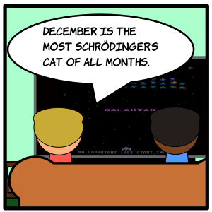 {Comic} Schrödinger’s cat