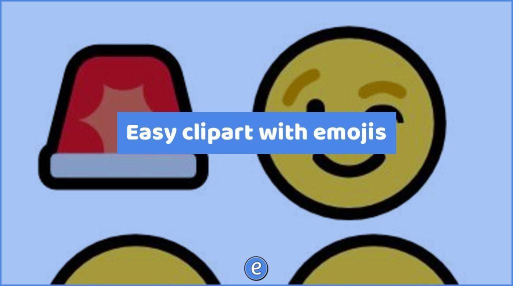 Easy clipart with emojis