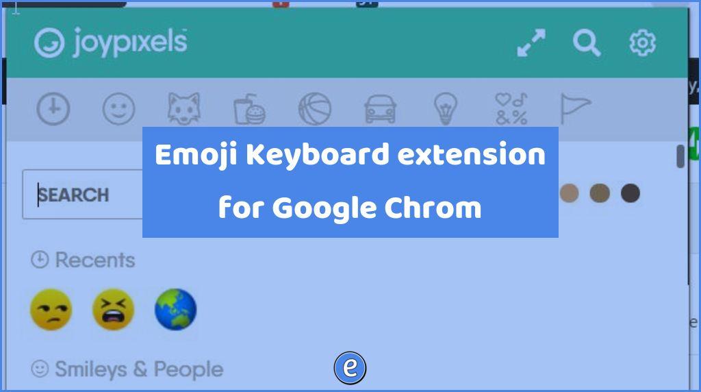 Emoji Keyboard extension for Google Chrom