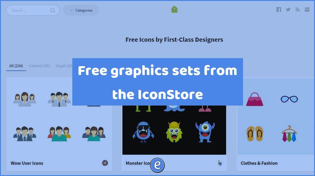 Free graphics sets from the IconStore
