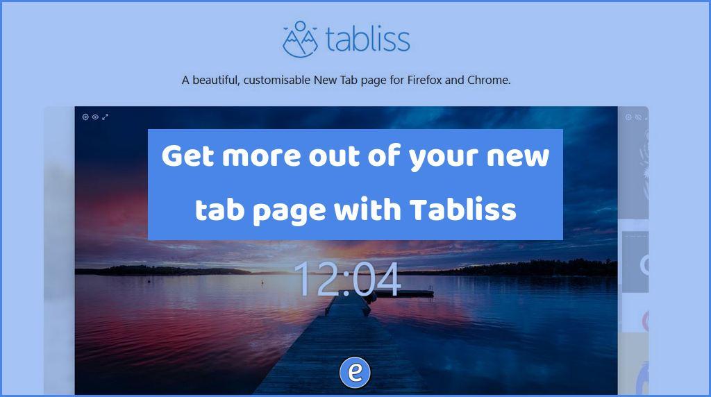 Get more out of your new tab page with Tabliss