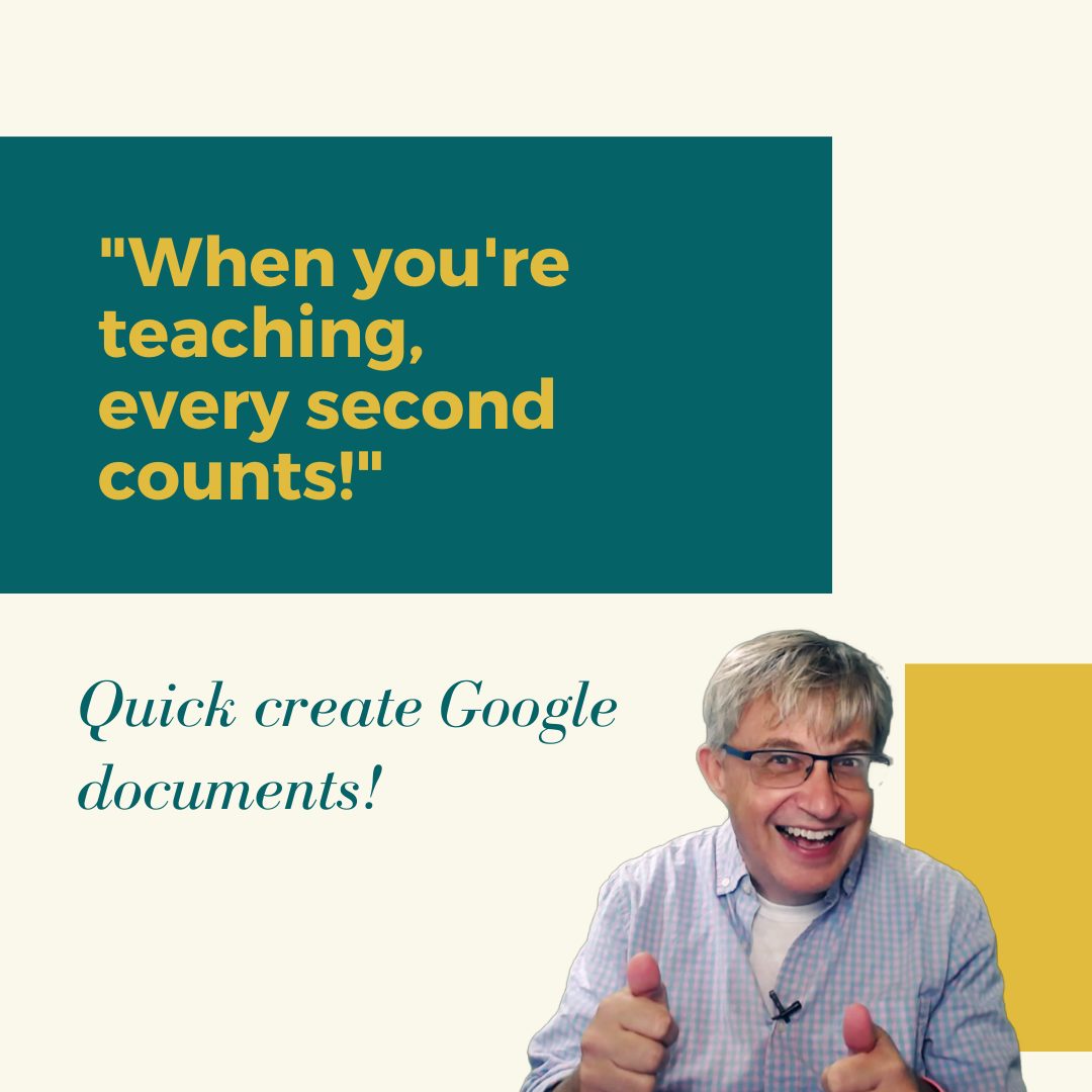{Youtube} 3 ways to quickly create Google documents (Docs/Sheets/Slides) plus a bonus!