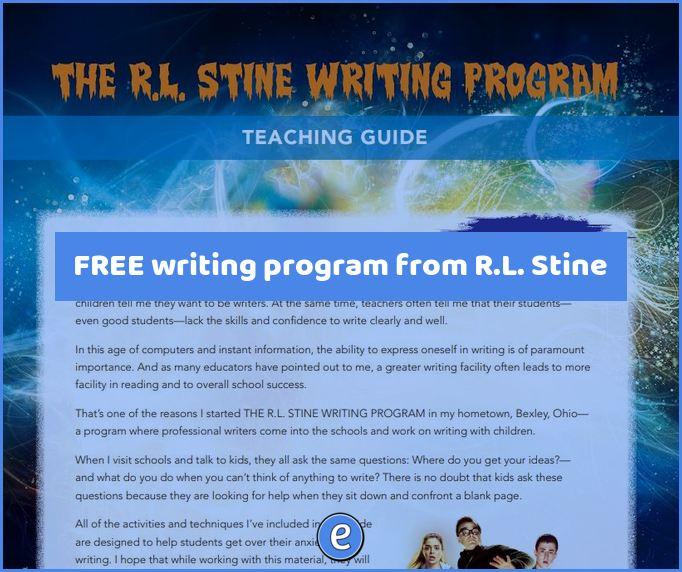 FREE writing program from R.L. Stine