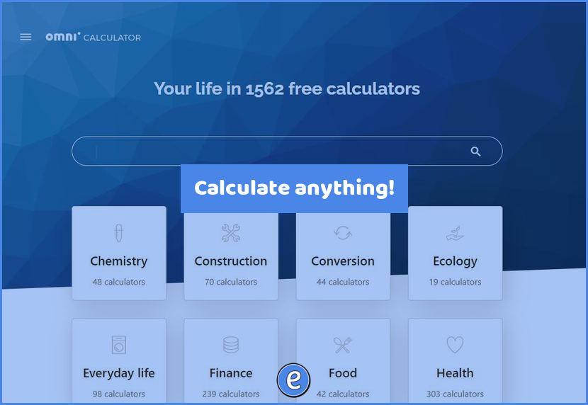 Calculate anything!