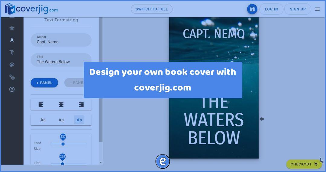 Design your own book cover with coverjig.com