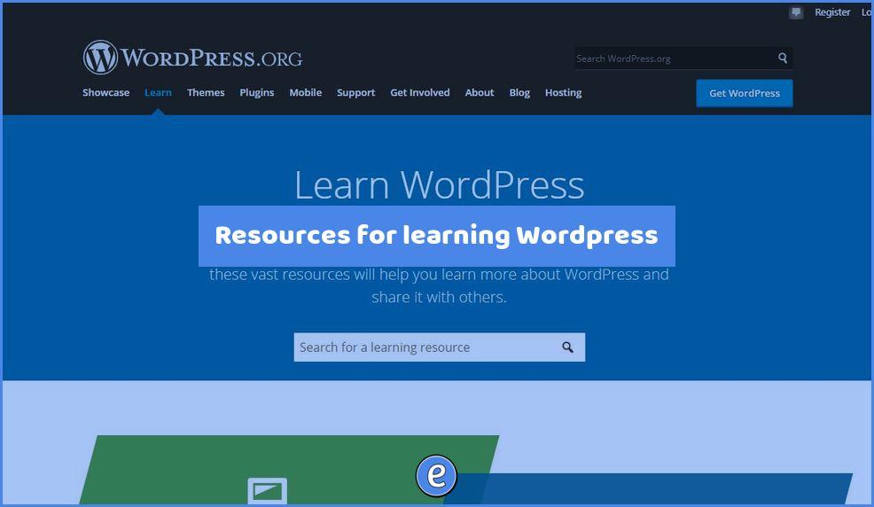 Resources for learning WordPress