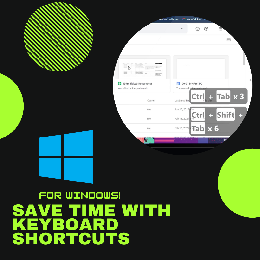 ⌨ My Top 10 Windows Keyboard Shortcuts for Teachers #YouTube