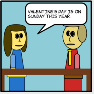 Valentine’s day is on Sunday #comic