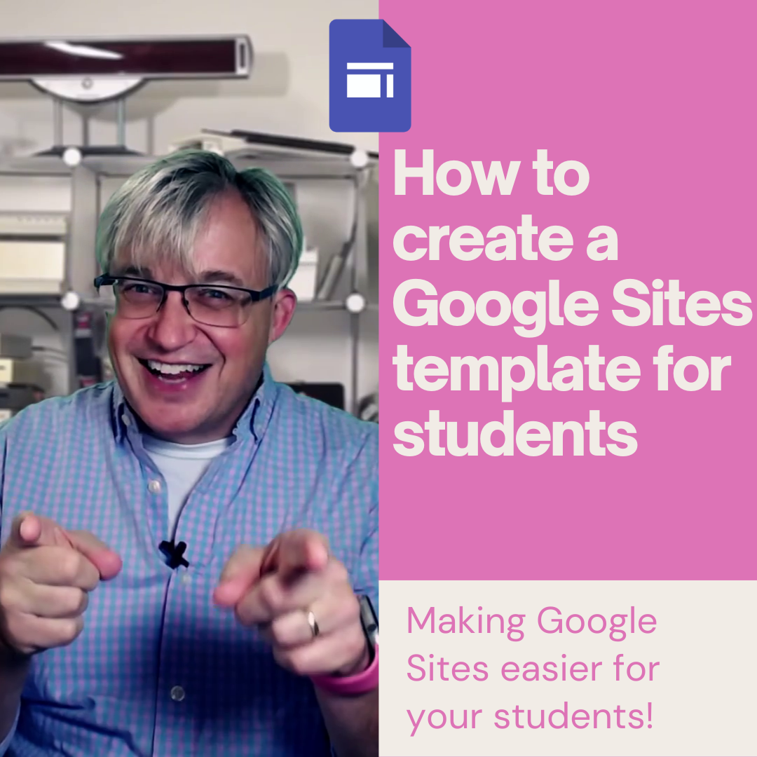 How to create a Google Sites template or copy a Google Site for students #YouTube