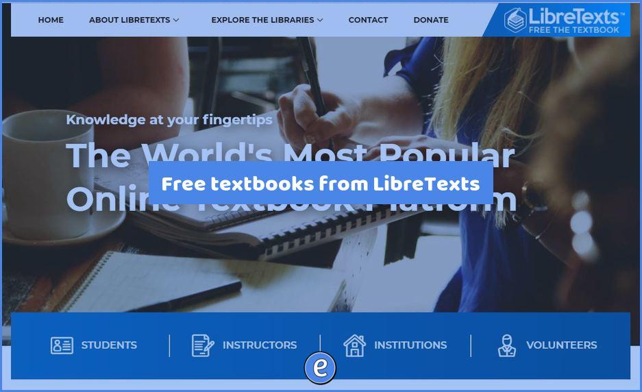 Free textbooks from LibreTexts