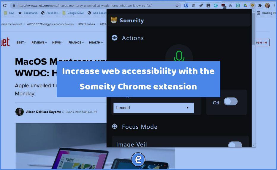 Increase web accessibility with the Someity Chrome extension