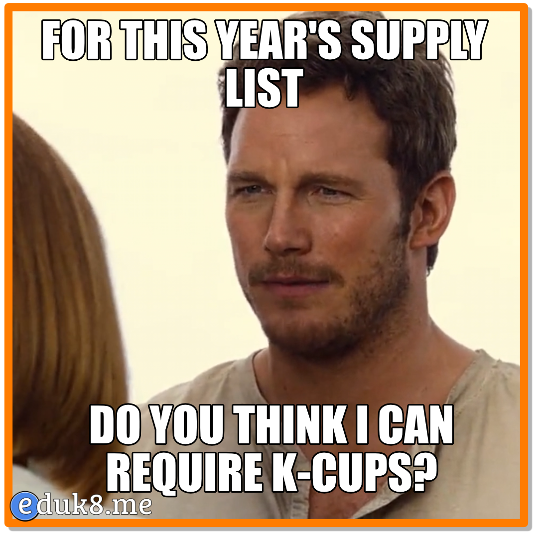 This year’s supply list #Eduk8Meme