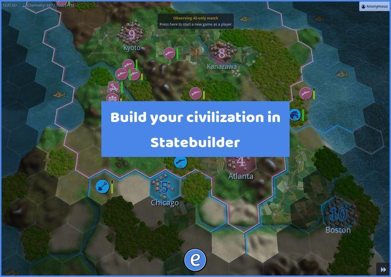 Build your civilization in Statebuilder