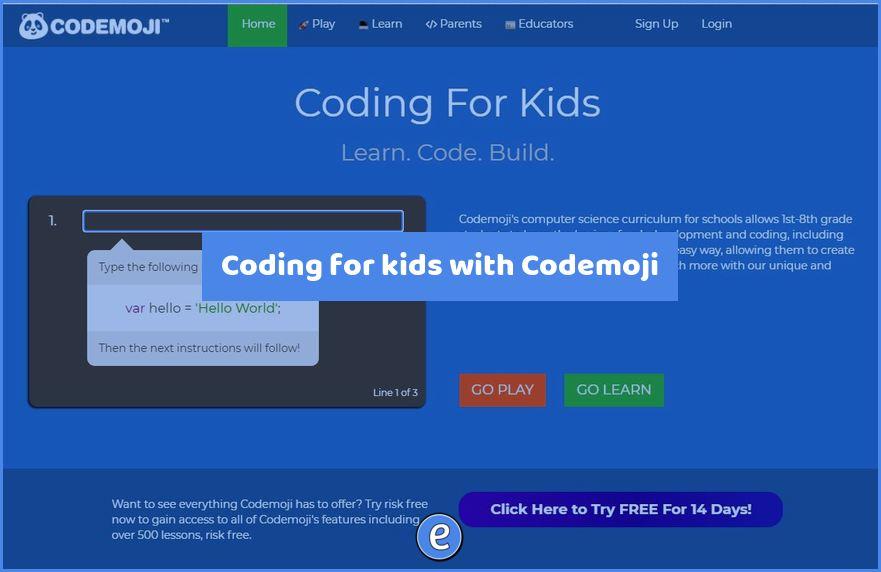Coding for kids with Codemoji