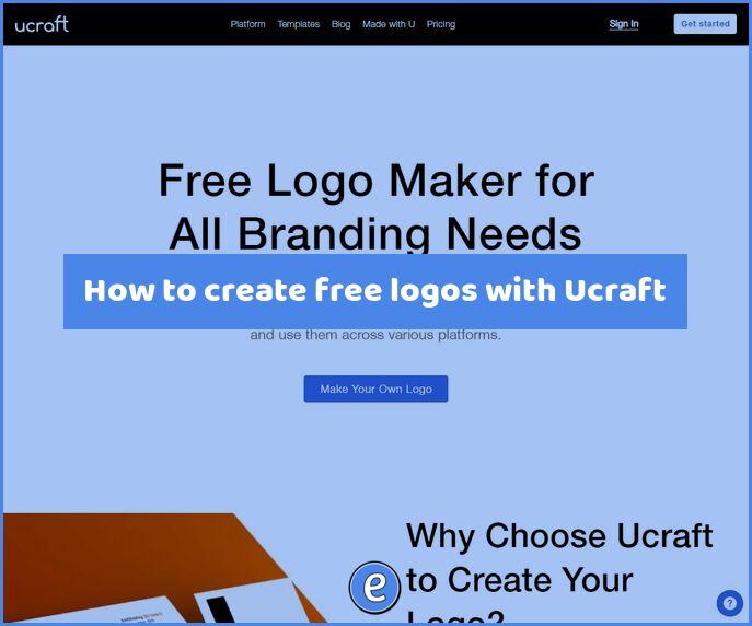 How to create free logos with Ucraft