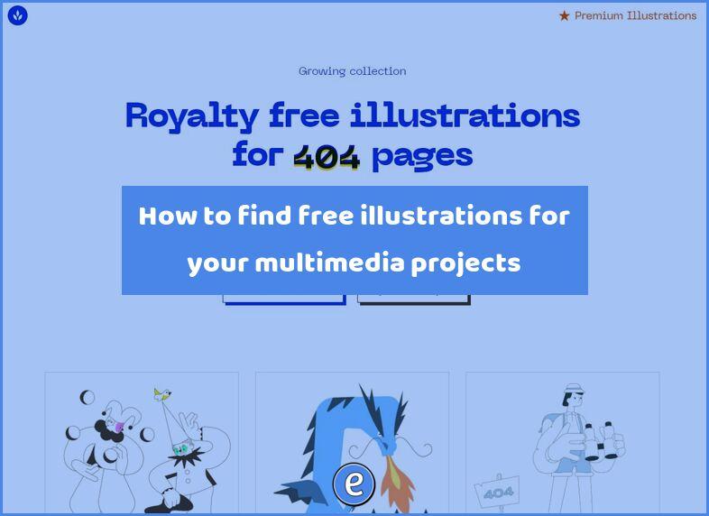 How to find free illustrations for your multimedia projects