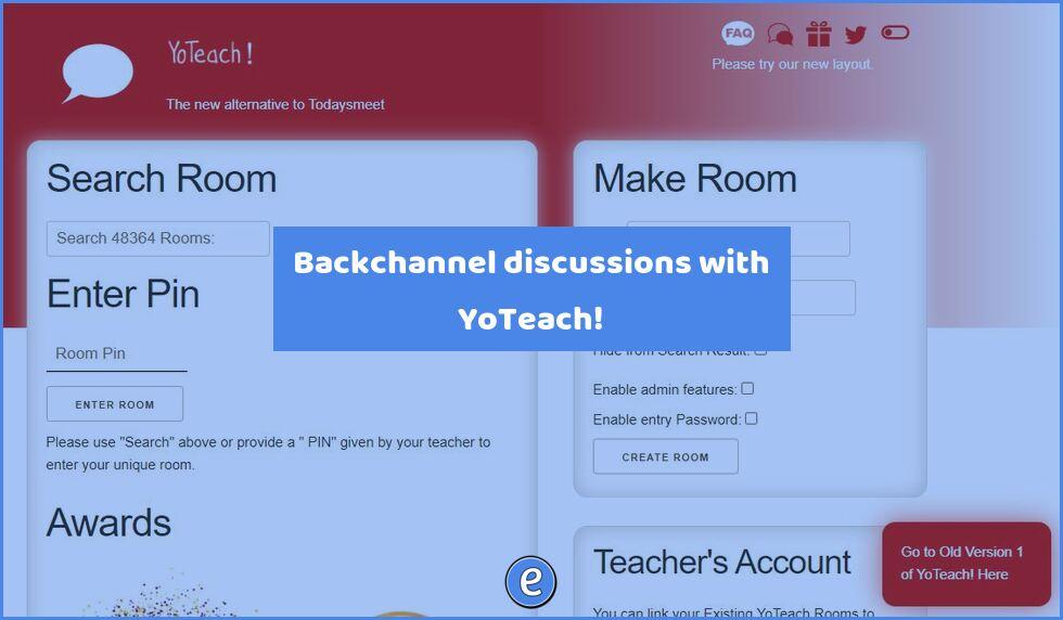 Backchannel discussions with YoTeach!