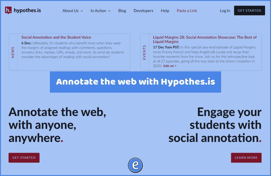 Annotate the web with Hypothes.is