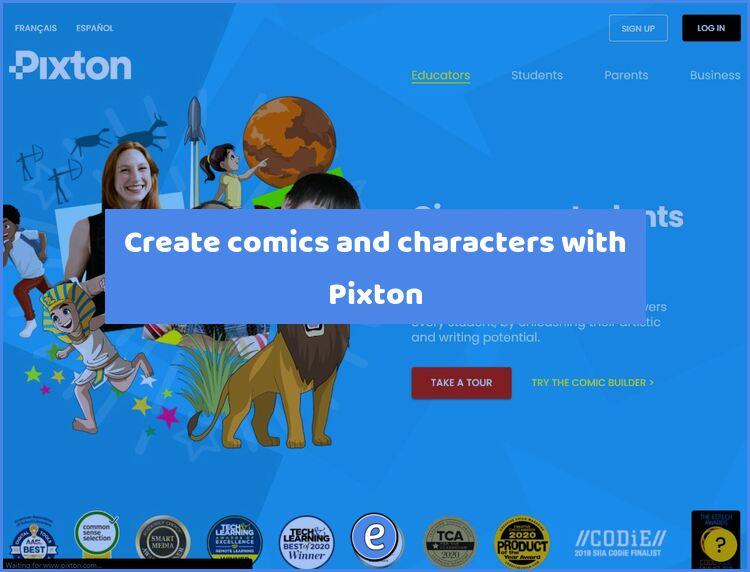 Create comics and characters with Pixton