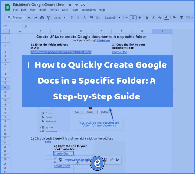 🙋‍♂️ How to Quickly Create Google Docs in a Specific Folder: A Step-by-Step Guide